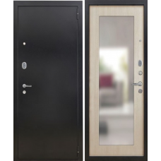 Дверь входная Ferroni ЛЕОН Антик темное серебро - Сандал белый с зеркалом Дверь входная Ferroni ЛЕОН Антик темное серебро - Сандал белый с зеркалом